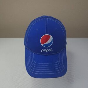 Pepsi Baseball Cap Mesh With Front Logo Adjustable Snapback Blue NEW